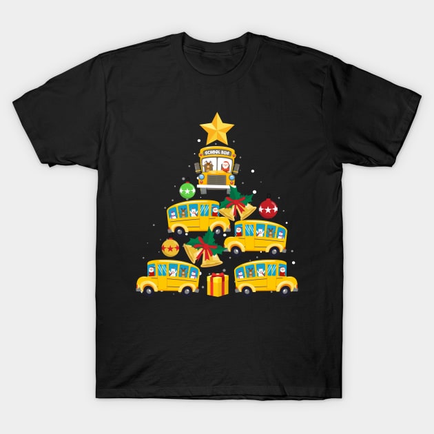 Funny School Bus Driver Christmas Tree Shirt Ornament Decor T-Shirt by maximel19722